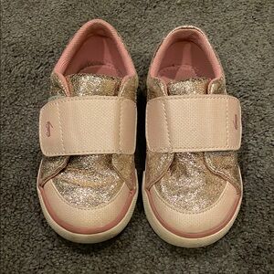 Kids Glittery Pink Sneakers